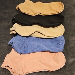 5 Pack Cute Fun Happy Colorful Smiley Face Ankle Socks NWT
